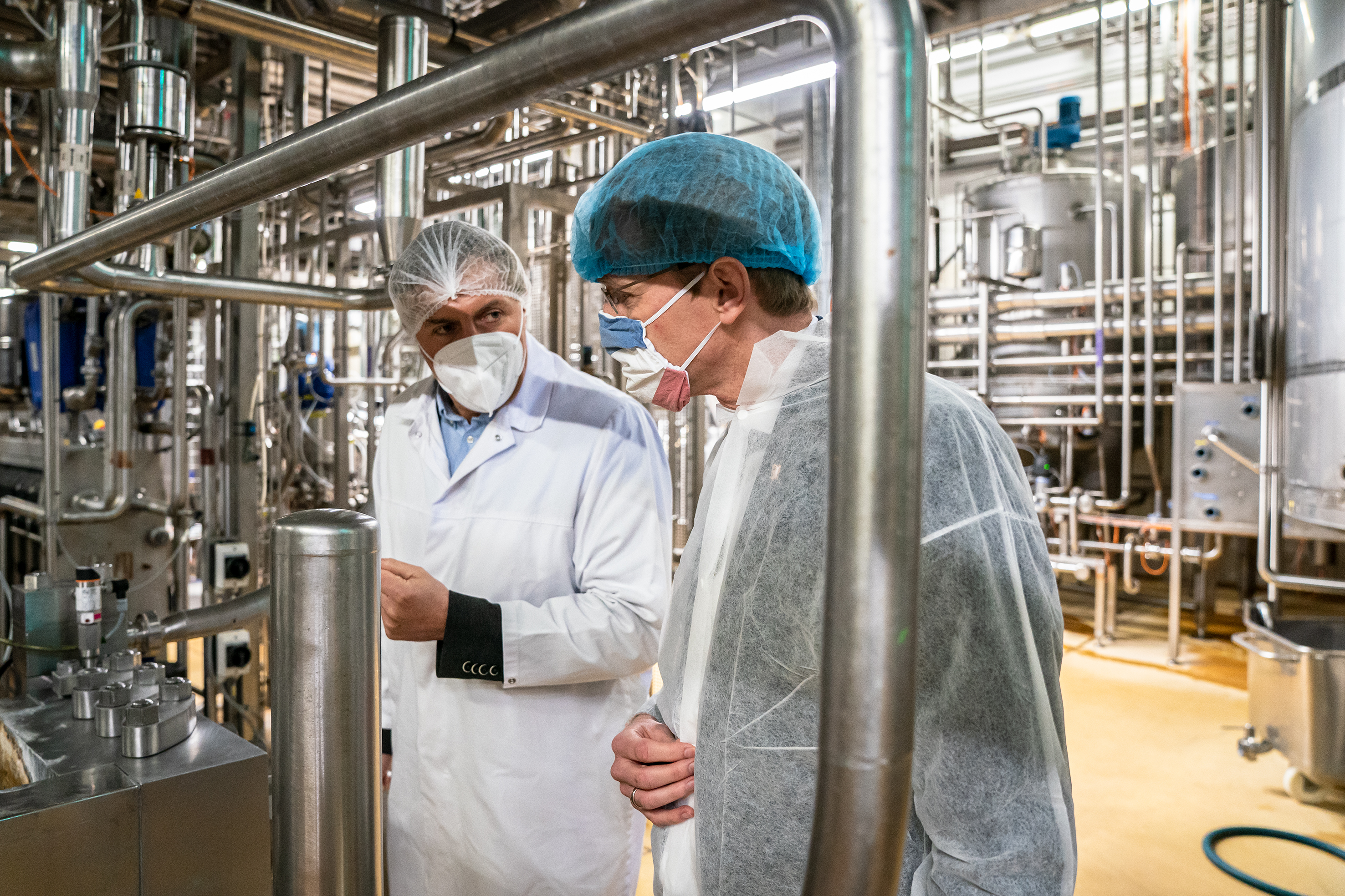 Unterstützung für die neue Produktionshalle