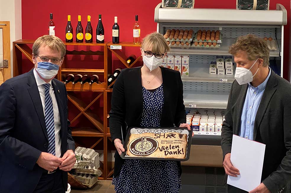 Ministerpräsident Daniel Günther zu Besuch bei der NordseeMilch eG