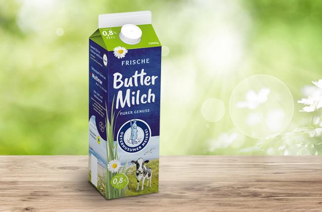 Frische Buttermilch von der Nordseeküste 