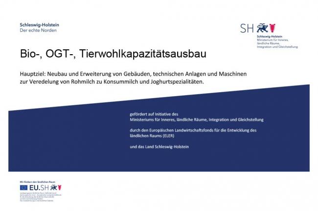 Tierwohlkapazitätsausbau Fördergelder überreicht von Ministerpräsident Daniel Günther